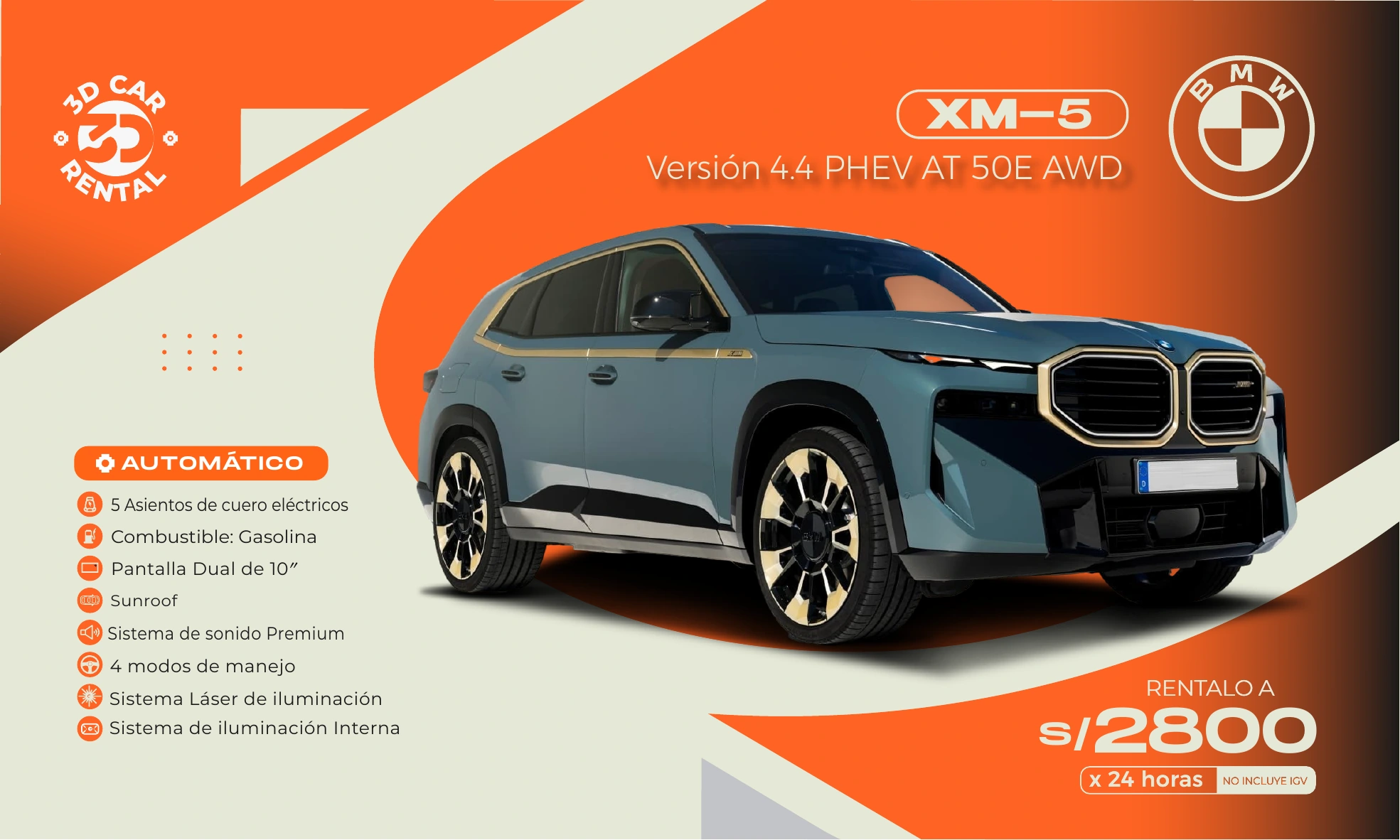 BMW XM-5 Versión 4.4 PHEV AT 50E AWD