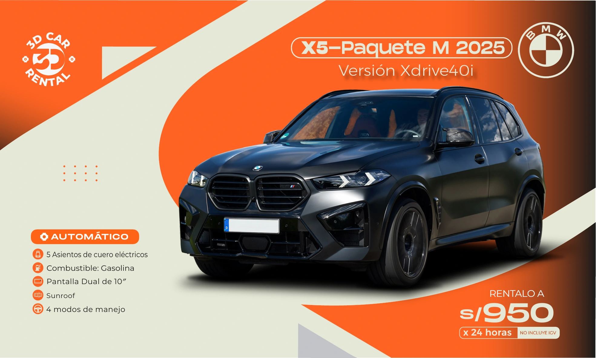 BMW X5 Paquete M 2025 Versión Xdrive40i