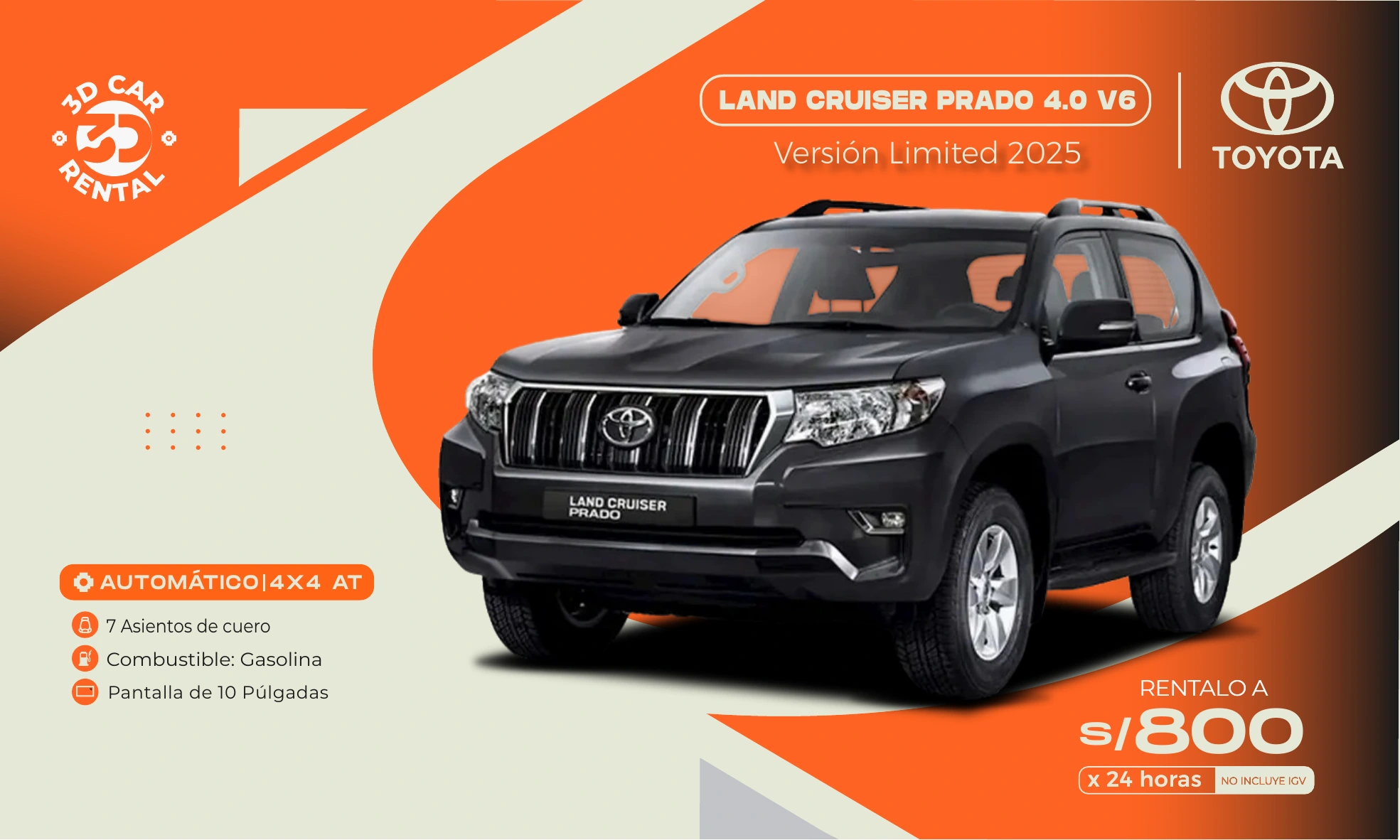 Toyota Land Cruiser Prado 4.0 V6 Versión Limited 2025