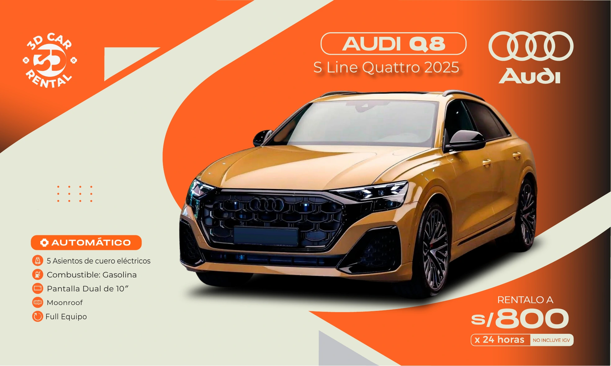Audi Q8 S Line Quattro 2025