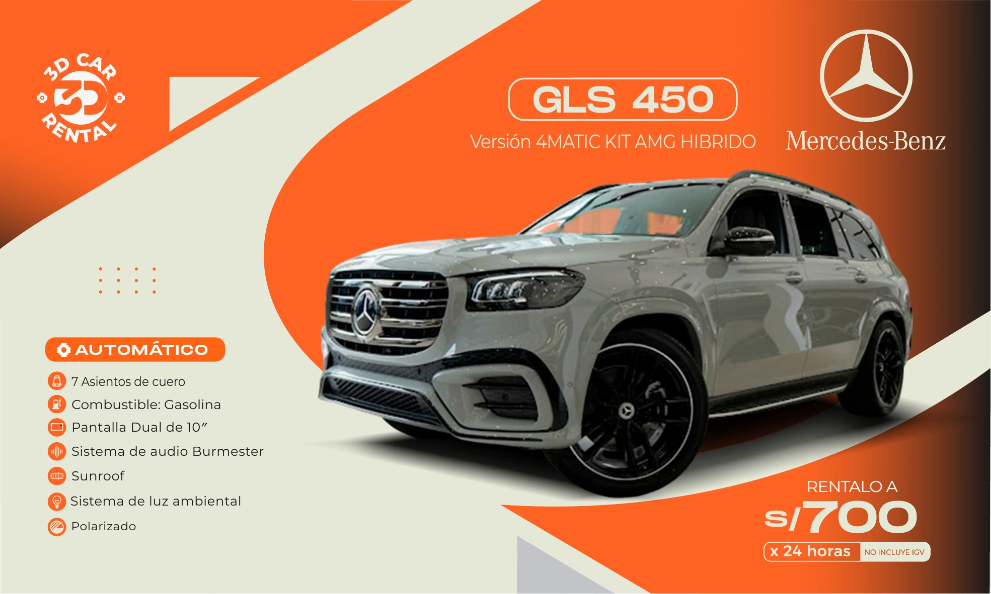 Mercedes-Benz GLS 450 4MATIC Híbrido